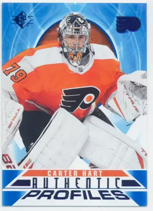 2020-21 SP - CARTER HART #AP-19 AUTHENTIC PROFILES BLUE PARALLEL