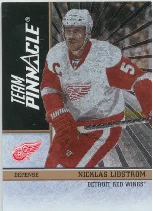 2010-11 PINNACLE - NICKLAS LIDSTROM/TYLER MYERS #10 TEAM PINNACLE
