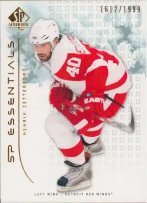 2009-10 SP AUTHENTIC - HENRIK ZETTERBERG #115 SP ESSENTIALS 1612/1999