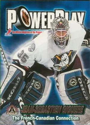 2001-02 ADRENALINE - JEAN-SEBASTIEN GIGUERE #1 POWER PLAY
