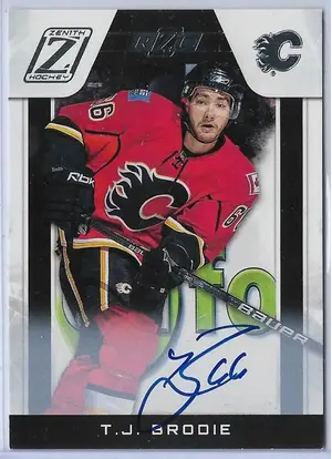 2010-11 Zenith #187 T.J. Brodie RC (575/999)