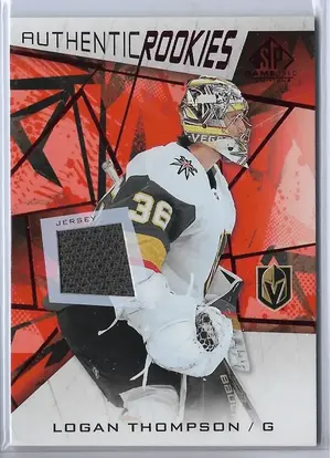 2021-22 SP Game Used Red Jerseys (Authentic Rookies) #196 Logan Thompson