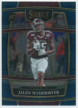 2022 Panini Select Draft Picks - Jalen Wydermyer #19 Concourse Blue Parallel