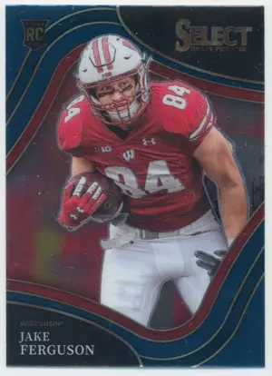 2022 Panini Select Draft Picks - Jake Ferguson #122 Field Level Blue Parallel