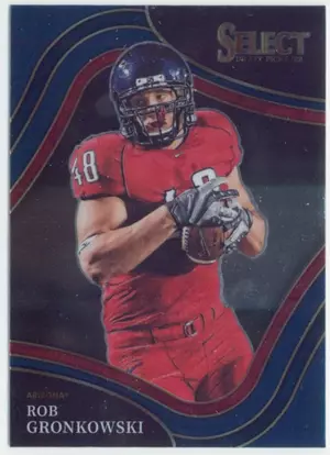 2022 Panini Select Draft Picks - Rob Gronkowski #180 Field Level Blue Parallel