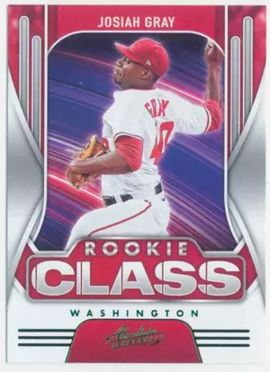 2021 Panini Absolute Retail - Josiah Gray #RC-25 Rookie Class Green Parallel
