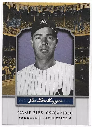 2008 Yankee Stadium Legacy Collection #2185 Joe DiMaggio *