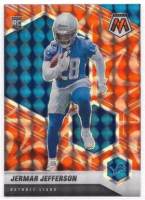 2021 Mosaic Prizm Reactive Orange #375 Jermar Jefferson