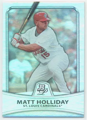2010 Bowman Platinum - Matt Holliday #52 Platinum Foil Parallel 528/999