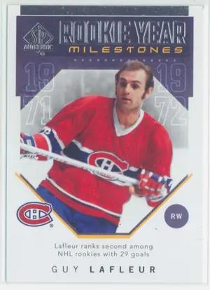 2018-19 SP AUTHENTIC - GUY LAFLEUR #RYM-GL ROOKIE YEAR MILESTONES