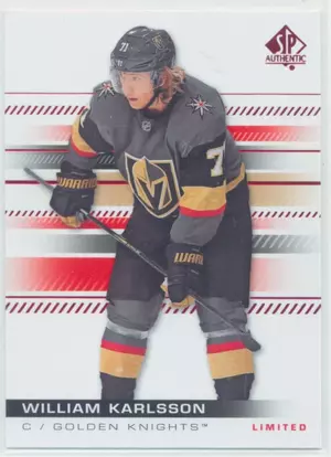 2019-20 SP AUTHENTIC - WILLIAM KARLSSON #13 LIMITED RED