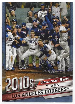 2020 Topps Decade's Best Blue #DB-85 Los Angeles Dodgers