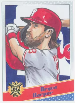 2020 Topps Big League - Bryce Harper #SCO-BH Star Caricature Reproduction