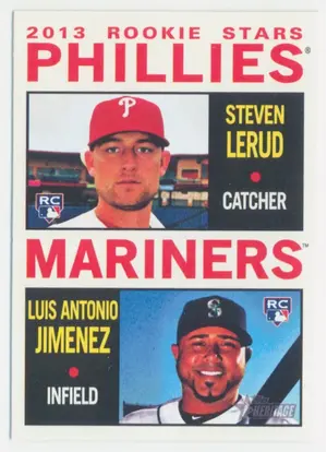 2013 Topps Heritage - Steven Lerud/Luis Antonio Jimenez #226 Rookie Stars RC