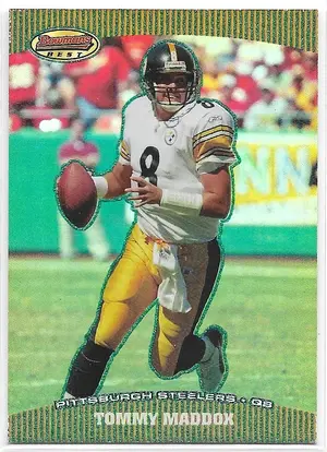 2004 Bowman's Best Green #17 Tommy Maddox (156/499)