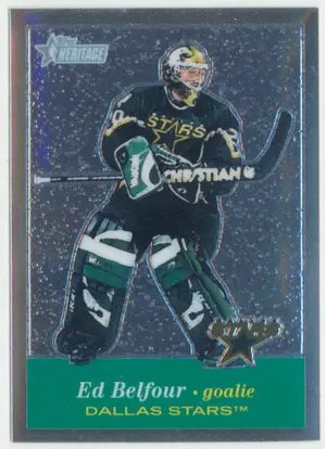 2001-02 TOPPS HERITAGE - ED BELFOUR #30 RETROFRACTOR 162/558