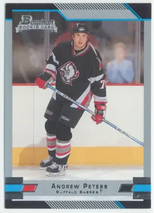 2003-04 BOWMAN DRAFT PICKS - ANDREW PETERS #133 ROOKIE