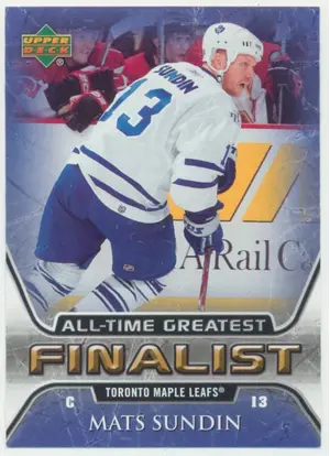 2005-06 UPPER DECK - MATS SUNDIN #55 ALL-TIME GREATEST FINALIST
