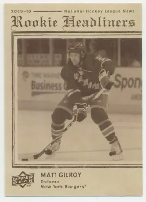 2009-10 UPPER DECK - MATT GILROY #RH13 ROOKIE HEADLINERS