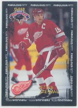 1996-97 FLEER NHL PICKS - STEVE YZERMAN #49 FABULOUS FIFTY