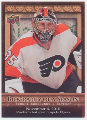 2010-11 UPPER DECK BIOGRAPHY OF A SEASON - SERGEI BOBROVSKY #BOS13⚠️