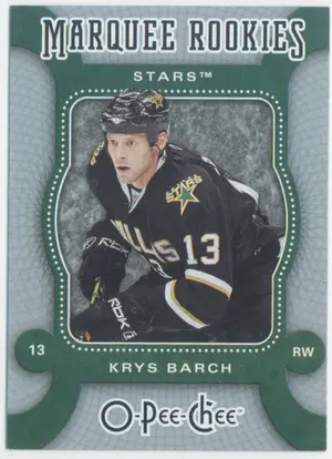 2007-08 O-PEE-CHEE - KRYS BARCH #537 MARQUEE ROOKIE
