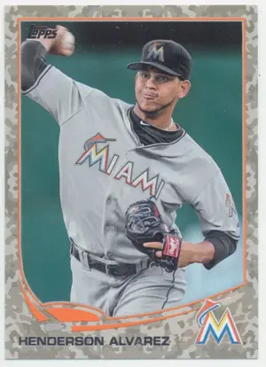 2013 Topps - Henderson Alvarez #358 Desert Camo Parallel 78/99