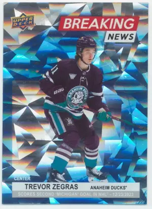 2024-25 UPPER DECK - TREVOR ZEGRAS #BN-16 BREAKING NEWS