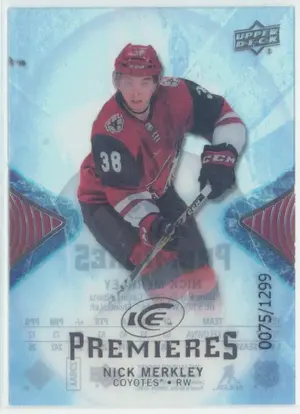 2017-18 UPPER DECK ICE - NICK MERKLEY #152 PREMIERES 75/1299