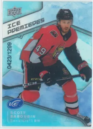 2019-20 UPPER DECK ICE - SCOTT SABOURIN #54 ICE PREMIERES 423/1299