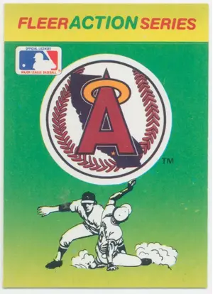 1990 Fleer - California Angels #CAAN Team Stickers Inserts