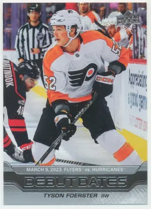 2023-24 UPPER DECK - TYSON FOERSTER #DD-7 DEBUT DATES