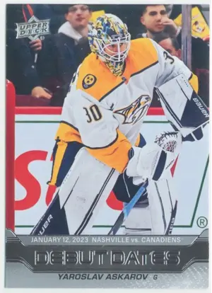 2023-24 UPPER DECK - YAROSLAV ASKAROV #DD-13 DEBUT DATES