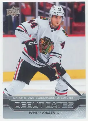 2023-24 UPPER DECK - WYATT KAISER #DD-19 DEBUT DATES