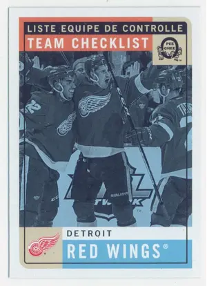 2017-18 O-PEE-CHEE - DETROIT RED WINGS #571 TEAM CHECKLIST RETRO