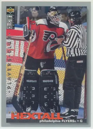 1995-96 COLLECTOR'S CHOICE - RON HEXTALL #203 PLAYERS CLUB