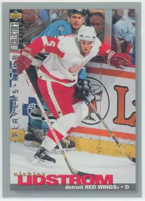 1995-96 COLLECTOR'S CHOICE - NICKLAS LIDSTROM #228 PLAYERS CLUB