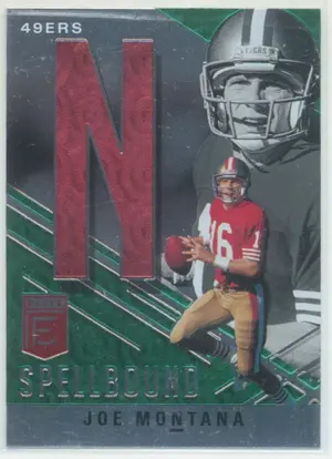 2021 Panini Donruss Elite Joe Montana Spellbound (First N, Red Jersey) #S-N