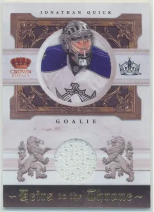 2010-11 PANINI CROWN ROYALE - JONATHAN QUICK #JQ HEIRS OF THE THRONE 213/250