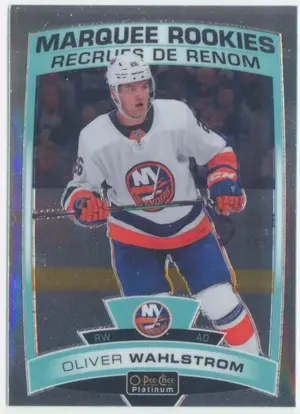 2019-20 O-PEE-CHEE PLATINUM - OLIVER WAHLSTROM #176 MARQUEE ROOKIES