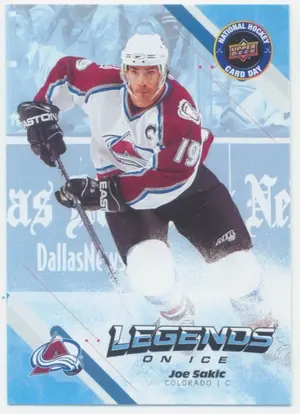 2023 NATIONAL HOCKEY CARD DAY CANADA - JOE SAKIC #NHCD-29 LEGENDS ON ICE