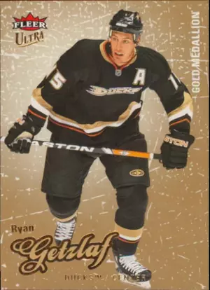 2008-09 FLEER ULTRA - RYAN GETZLAF #102 GOLD MEDALLION