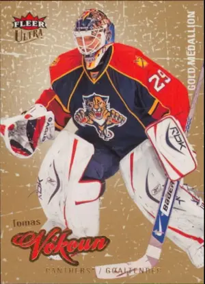2008-09 FLEER ULTRA - TOMAS VOKOUN #27 GOLD MEDALLION