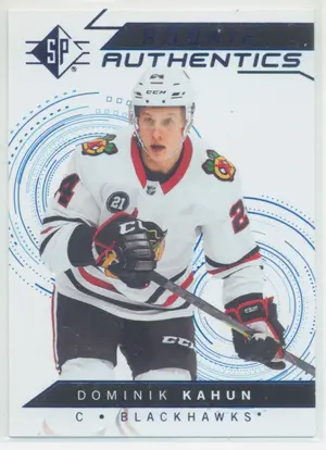 2018-19 SP - DOMINIK KAHUN #119 ROOKIE AUTHENTICS BLUE