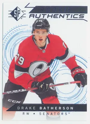 2018-19 SP - DRAKE BATHERSON #128 ROOKIE AUTHENTICS BLUE