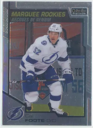 2020-21 O-PEE-CHEE PLATINUM - CAL FOOTE #191 MARQUEE ROOKIES