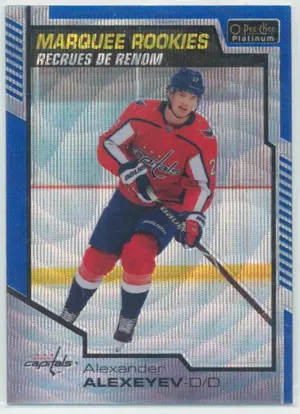 2020-21 O-PEE-CHEE PLATINUM - ALEXANDER ALEXEYEV #174 MARQUEE ROOKIES BLUE SURGE