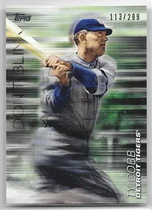 2018 Topps Update Don't Blink Black #DB-19 Ty Cobb (113/299)