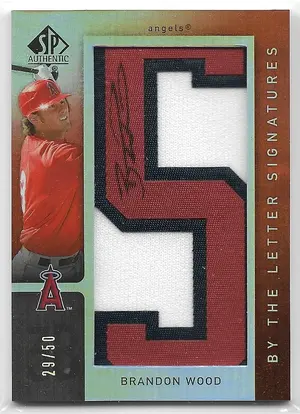 2007 SP Authentic By The Letter Signatures #BL-54 Brandon Wood (29/50)