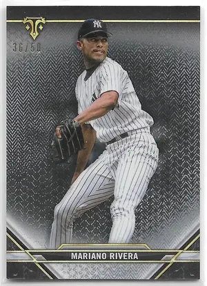 2021 Topps Triple Threads Onyx #80 Mariano Rivera (36/50)